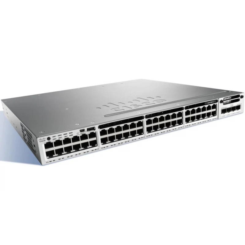 WS-C3850-48P-L Cisco Catalyst PoE+ коммутатор на 48 x GE RJ-45 (435W), LAN Base