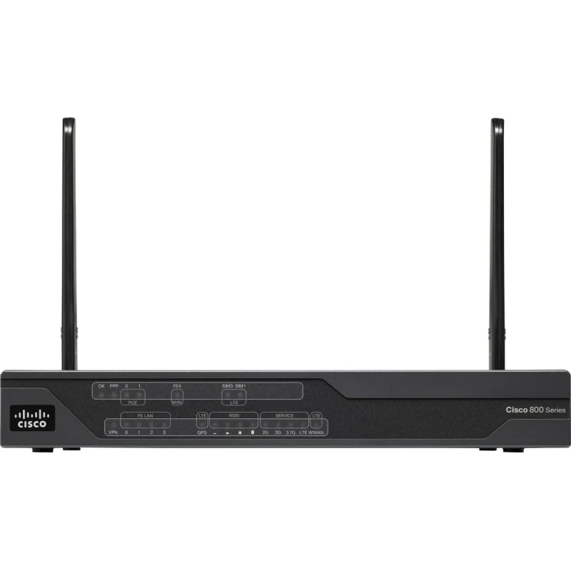 C898EAG-LTE-GA Cisco DSL маршрутизатор WAN 1 x VDSL2/ADSL2/2+, LAN 4 x FE RJ-45, 2 x SIM
