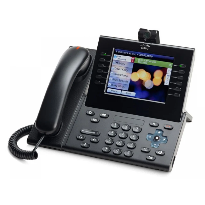 CP-9971-CL-CAM-K9 Cisco IP видеотелефон, 6 линий, 2 x GE RJ-45, Color LCD 640х480, SIP, PoE
