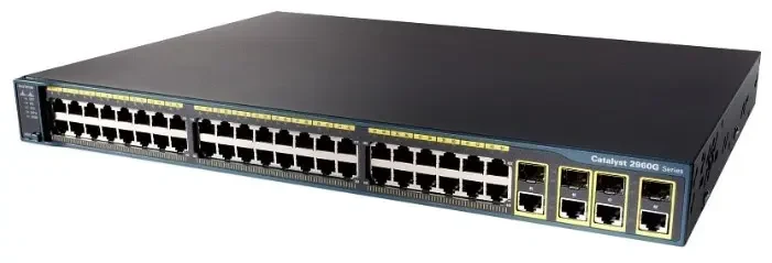 Коммутатор Cisco Catalyst, 48 x GE, 4 x GE/SFP, LAN Base WS-C2960G-48TC-L