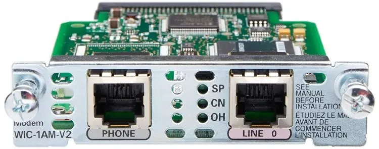 Плата интерфейсная Cisco WIC-1AM-V2=