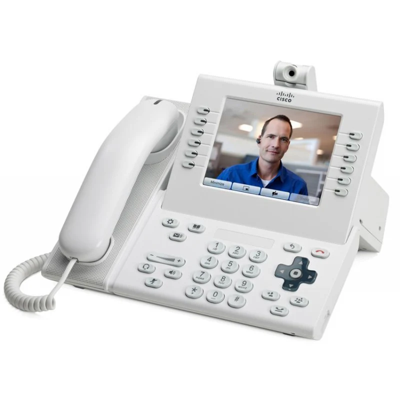 CP-9971-W-CAM-K9 Cisco IP видеотелефон, 6 линий, 2 x GE RJ-45, Color LCD 640х480, SIP, PoE