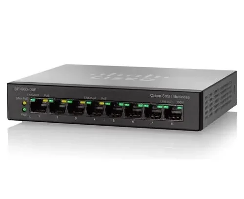 Коммутатор Cisco SB SF100D-08P-EU