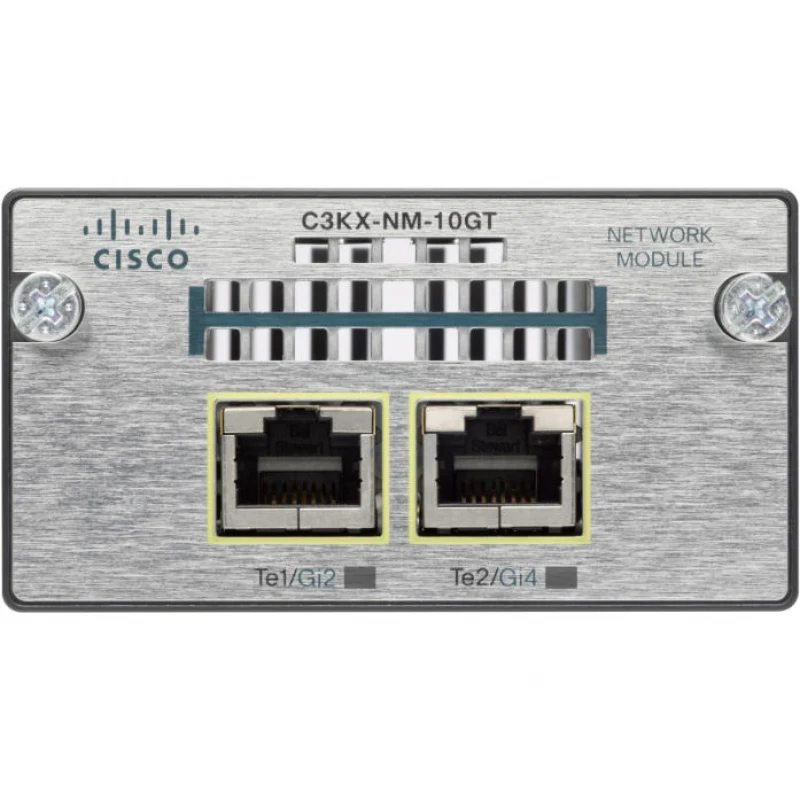 C3KX-NM-10GT Cisco модуль коммутаторов серии Cisco 3750X c 2 медными портами 10 Гбит/с