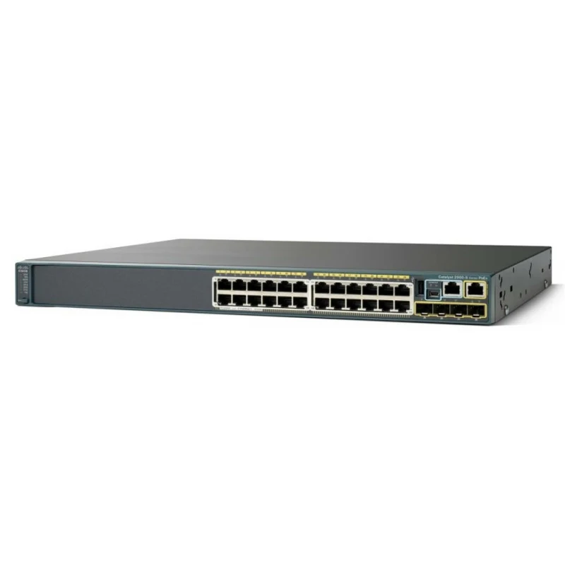 WS-C2960X-24PS-L Cisco Catalyst PoE+ (370W) коммутатор 24 x GE RJ-45, 4 x SFP, LAN Base