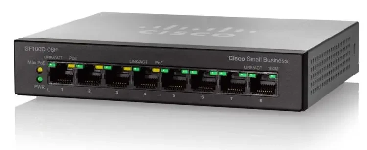 Коммутатор PoE Cisco SB SF110D-08HP-EU