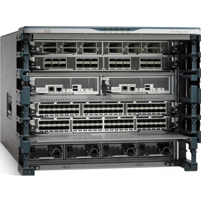 N77-C7706 Cisco Nexus 7706 шасси коммутатора агрегации 6 слотов, 192x10 GE, 96x40 GE, 48x100 GE