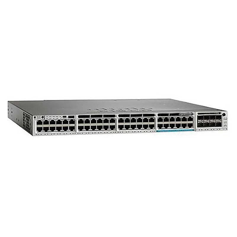 WS-C3850-12X48U-L Cisco Catalyst сетевой UPoE коммутатор на 48 x GE (630W), 12 x 10 GE, LAN Base