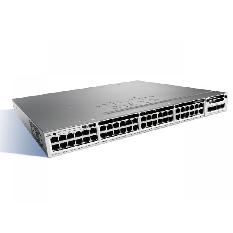 WS-C3850-48U-L Cisco Catalyst сетевой UPoE коммутатор на 24 x GE RJ-45 (800W), LAN Base