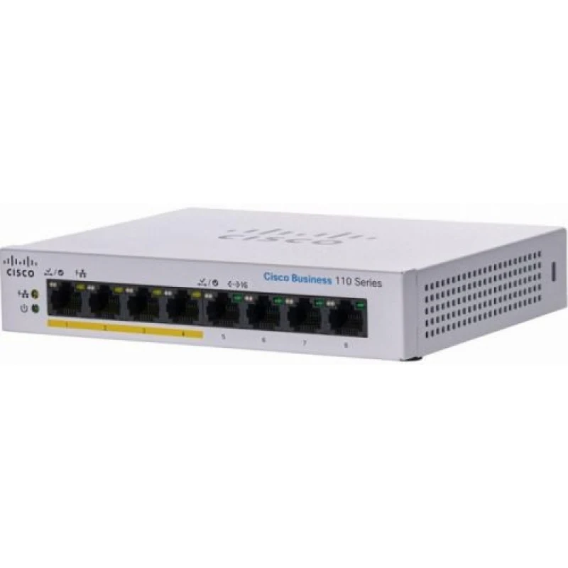 Коммутатор Cisco SB CBS110-8PP-D-EU