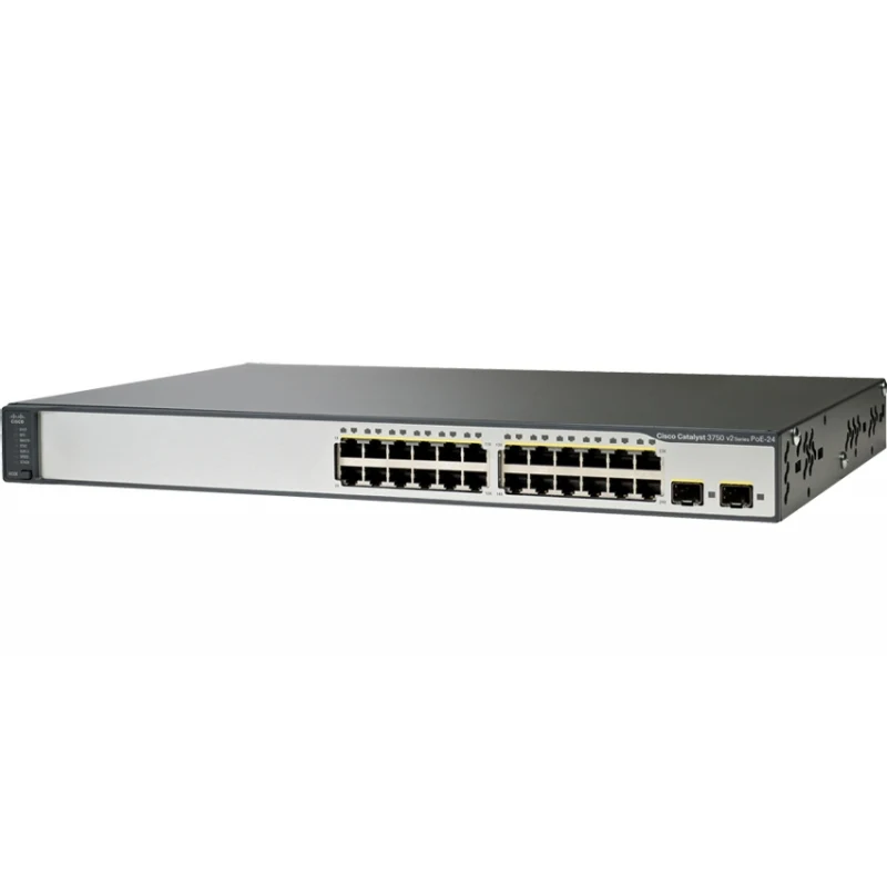 WS-C3750V2-24TS-S Cisco Catalyst сетевой коммутатор 24 x FE RJ-45, 2 x SFP. IP Base