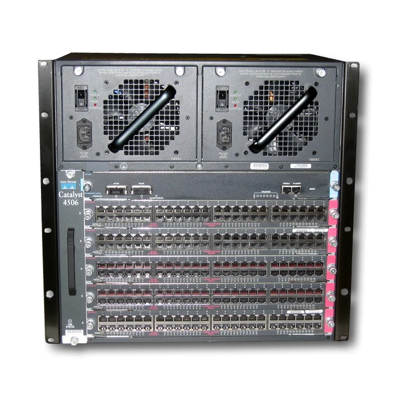 WS-C4506-E Cisco Catalyst 6-и слотовое шасси модульного сетевого коммутатора. 10U, без БП