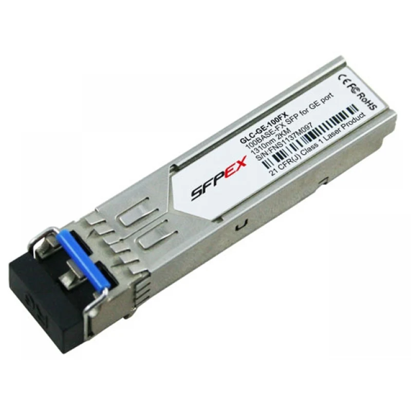 GLC-GE-100FX Cisco оптический SFP трансивер 100BASE-FX, MMF, 1310nm, до 2км