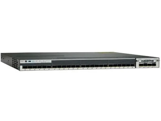 Коммутатор Cisco Catalyst, 24 x mGig (UPoE), 5 AP, IP Base WS-C3850-24XUW-S