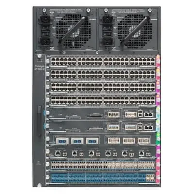 Шасси Cisco Catalyst, 10 слотов (48Гбит/с), с вентилятором, без БП WS-C4510R+E=