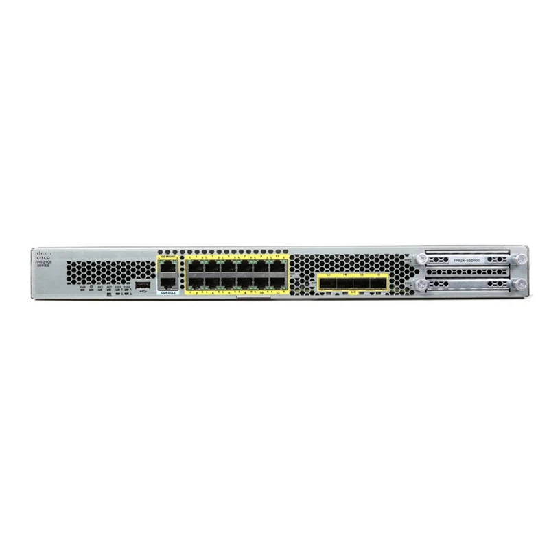 FPR2120-ASA-K9 Cisco FirePOWER межсетевой экран 12 x GE RJ-45, 4 x SFP, 3500 IPSec VPN, 100 Gb SSD