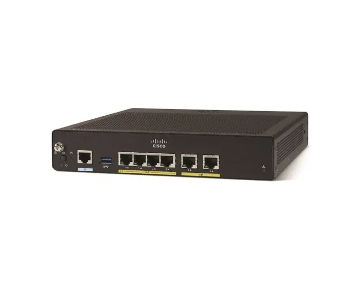 Маршрутизатор Cisco C927, WAN 1X1 ГБ/С, ADSL2/VDSL2+: 1X VA-DSL (Annex A), 1XLTE, LAN 4X 1 ГБ/С, USB 2.0 C927-4PLTEAU