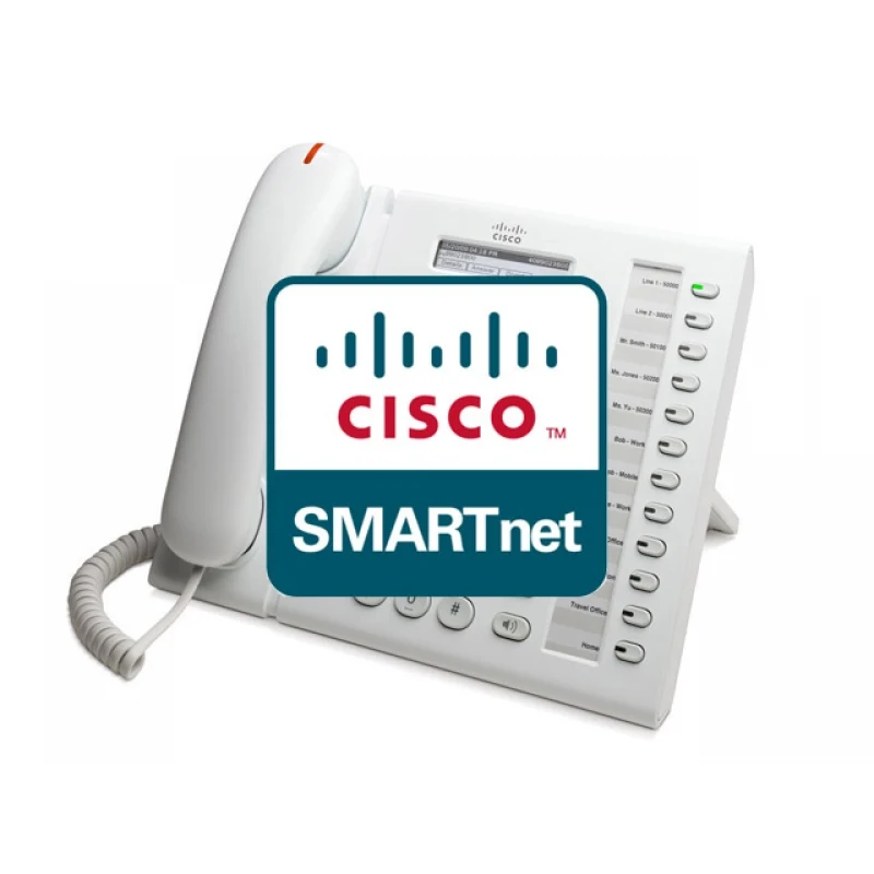 CON-SNT-61WLK Cisco SMARTnet сервисный контракт IP телефона Cisco 6961-WL 8X5XNBD 1год