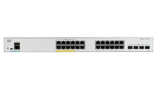 Коммутатор Cisco Catalyst 1000, 24xGE PoE+, 4xSFP C1000-24P-4G-L