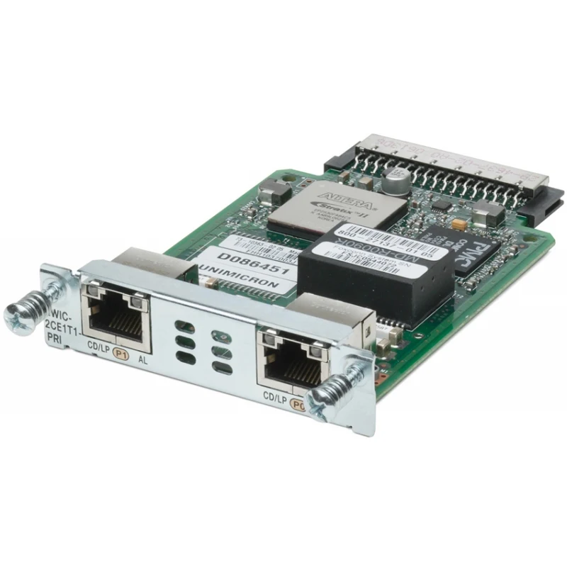 HWIC-2CE1T1-PRI Cisco модуль HWIC интерфейсный 2 x T1/E1 G.704 RJ-45