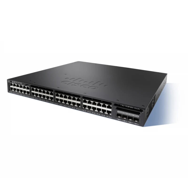 WS-C3650-48PQ-E Cisco Catalyst PoE+ коммутатор 48 x GE RJ-45 (390W), 4xSFP+ или 4xSFP, IP Services