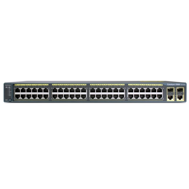 WS-C2960+48PST-L Cisco Catalyst PoE (48 PoE 370W) коммутатор 48 x FE, 2 x GE combo SFP, LAN Base