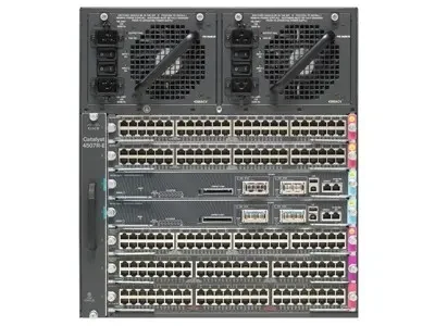 Шасси Cisco Catalyst, 7 слотов (48Гбит/с), с вентилятором, без БП WS-C4507R+E=