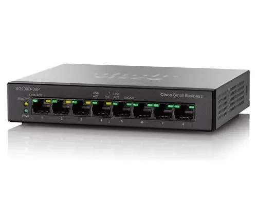 Коммутатор Cisco SB SG100D-08P-EU