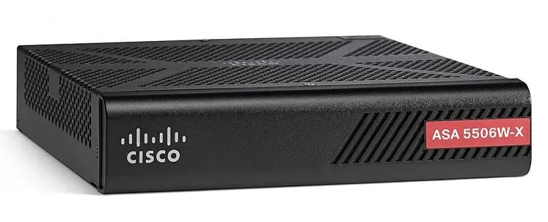 Межсетевой экран Cisco, 8 x GE, 50 IPSec, WiFi, 3DES/AES, SW ASA5506W-FPWR-BUN
